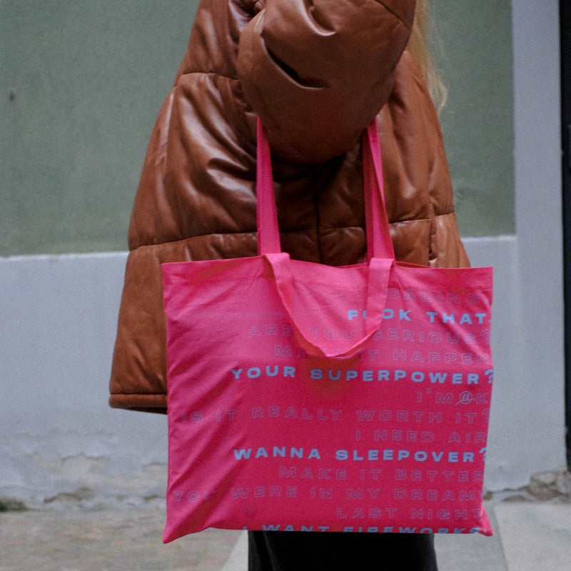 Most stylish pink tote bag for city errands | Whatever Tote | Lil Milan