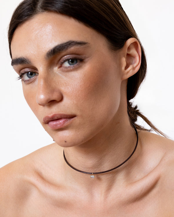 Ancora Tu Brown Necklace