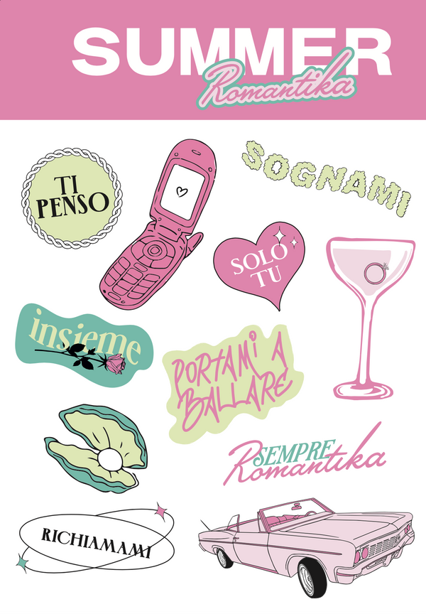 Summer Romantika Stickers