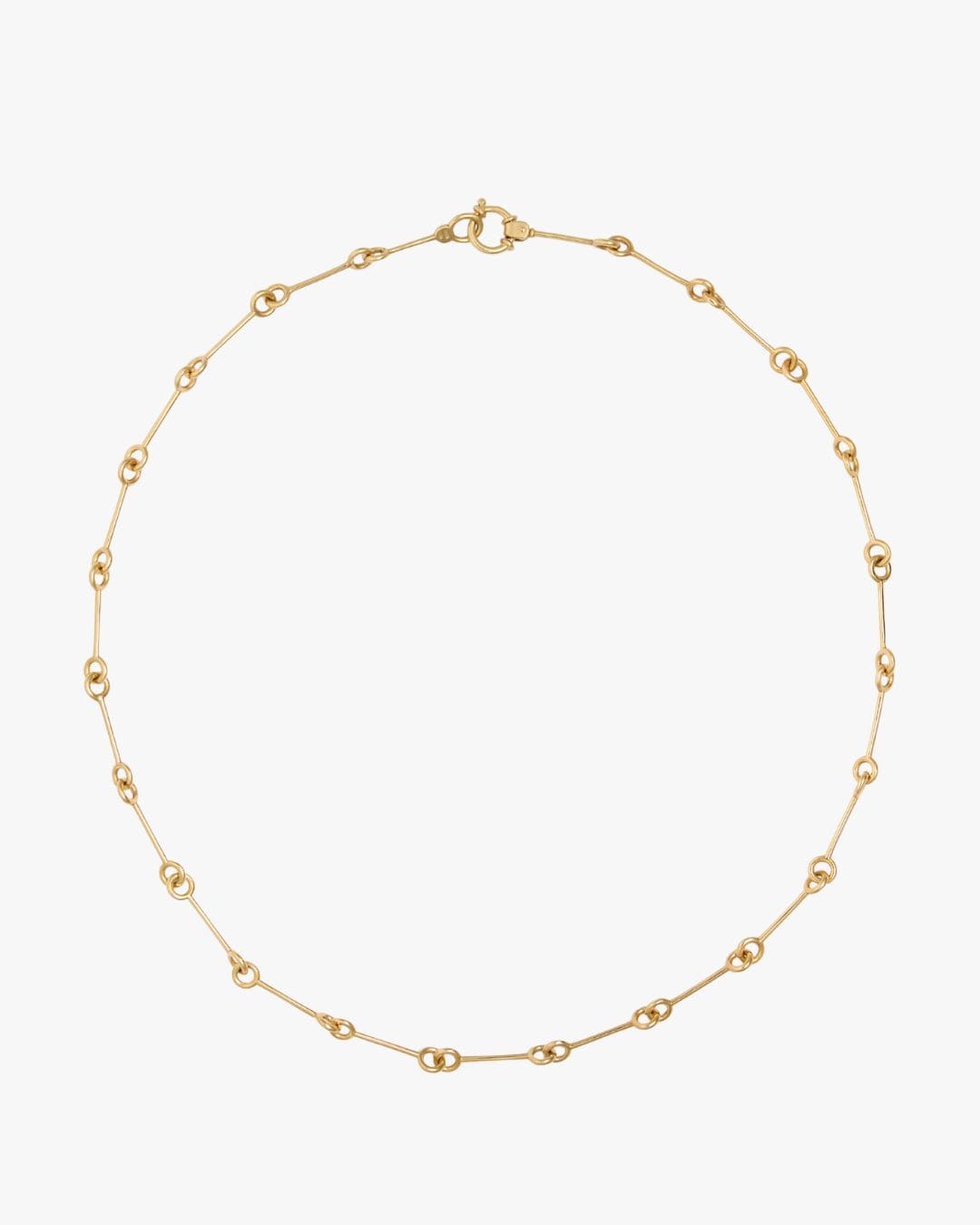 Magnetica Necklace 18kt gold-plated by LIL Milan – oval link chain with round spring ring clasp