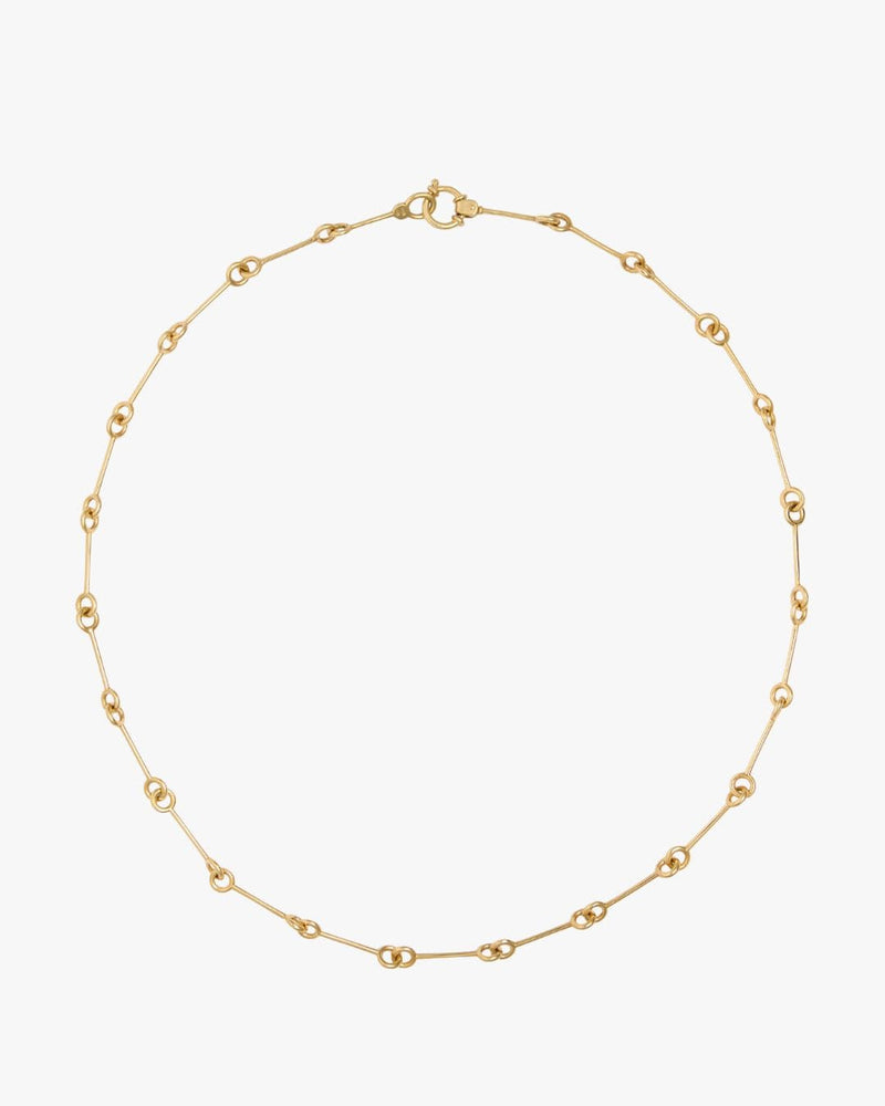 Magnetica Necklace 18kt gold-plated by LIL Milan – oval link chain with round spring ring clasp