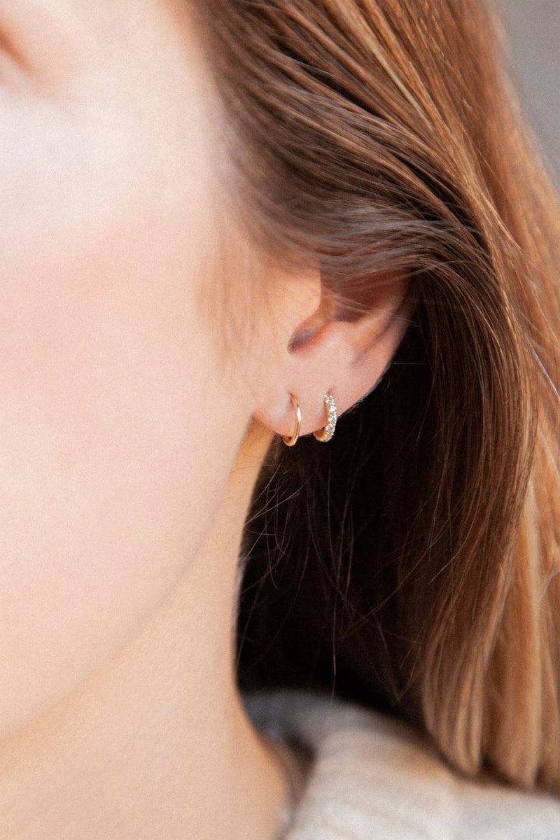 Curvy Earring Yellow Gold - LIL Milan