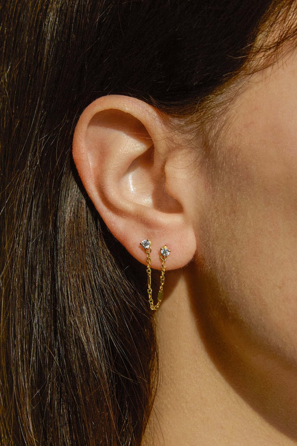 Girls Tears Yellow Gold Earring - LIL Milan