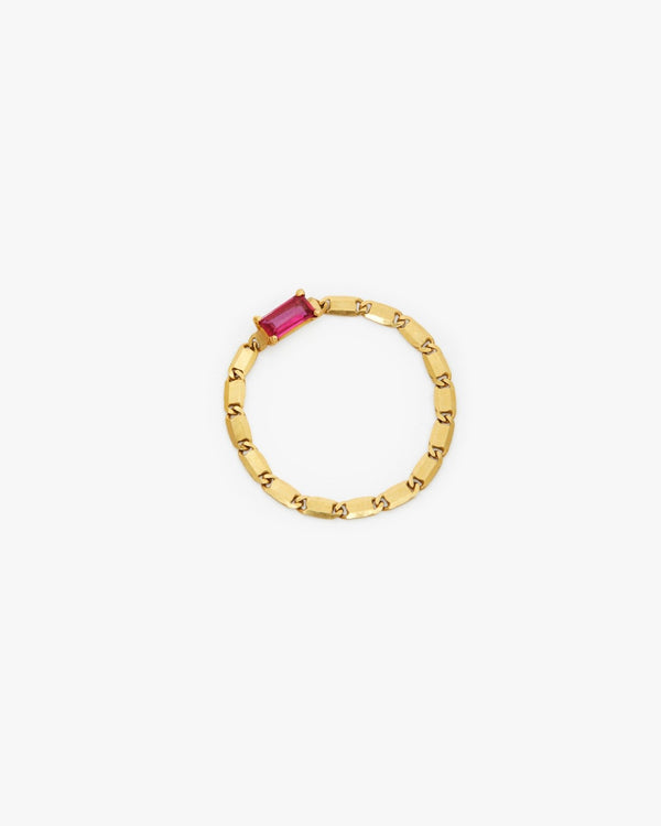 Glimmer Ring Pink Ruby - LIL Milan