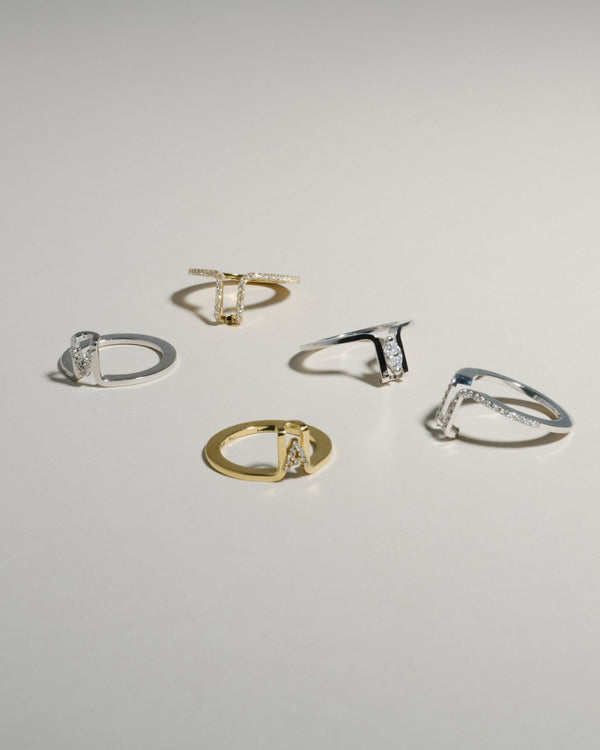 LIL Cover Ring - Gold Letter - LIL Milan