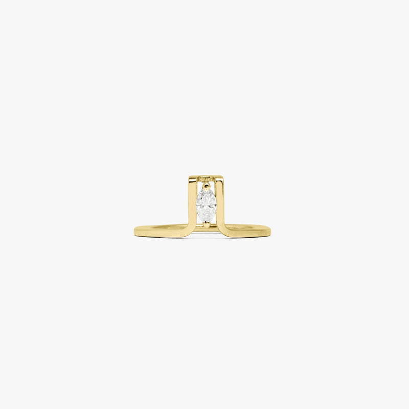 LIL Cover Ring - Gold Marquise - LIL Milan