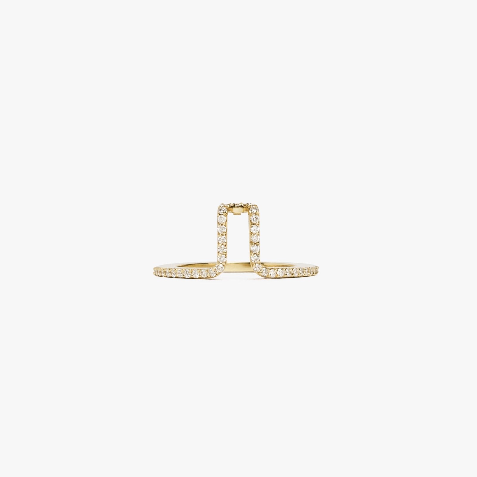 LIL Cover Ring - Gold Pavé - LIL Milan