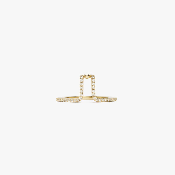 LIL Cover Ring - Gold Pavé - LIL Milan