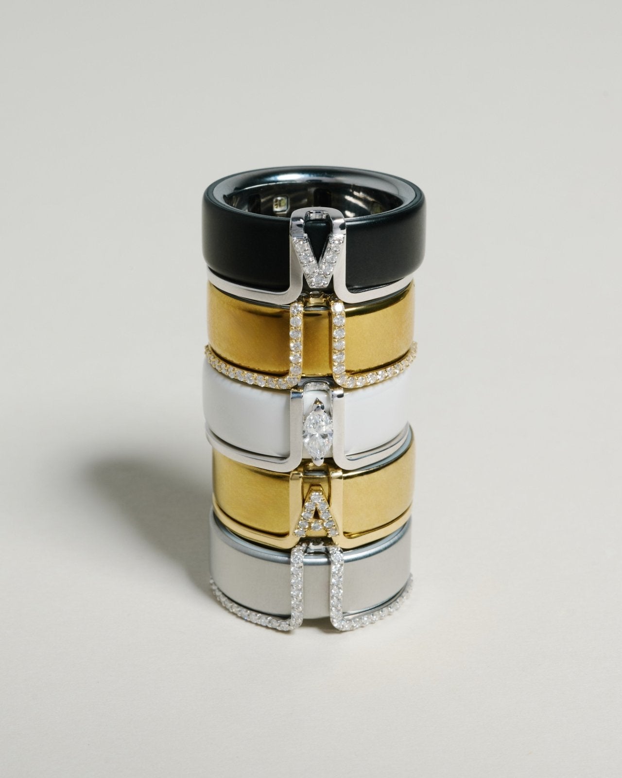 LIL Cover Ring - Silver Marquise - LIL Milan