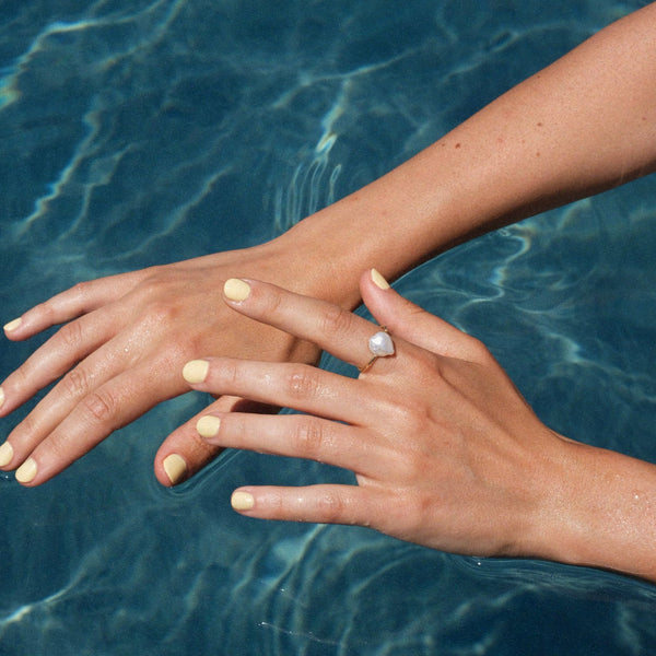 Portami via | 9k gold pearls ring for women | Freshwater pearl ring for women  UK | Lil Milan