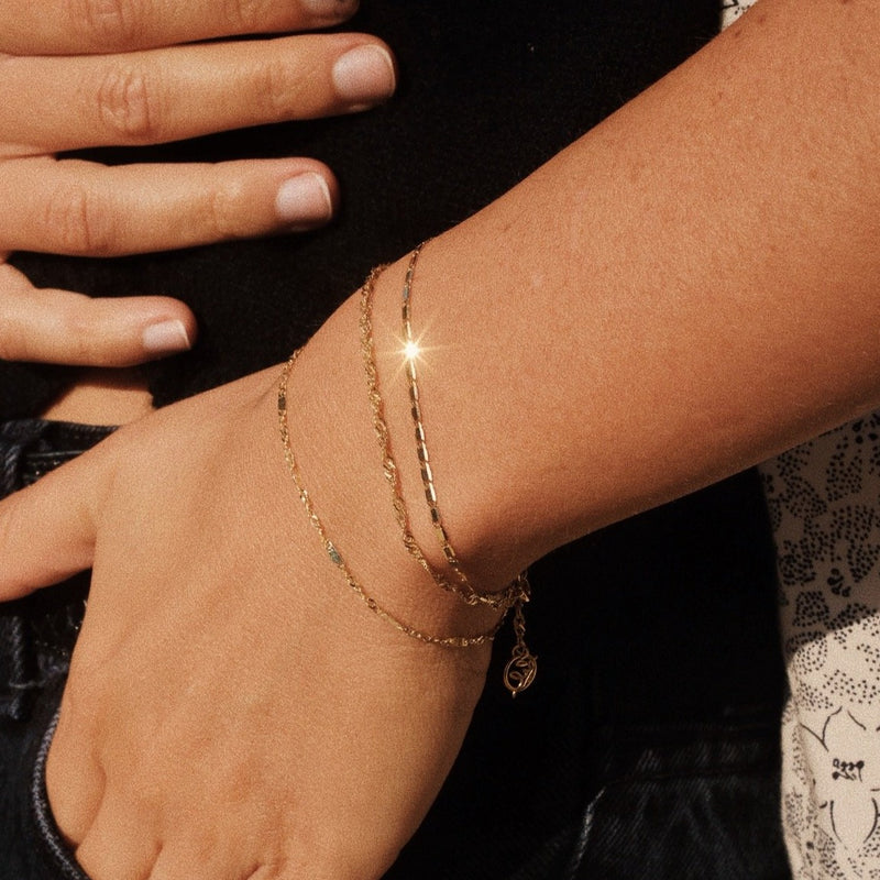 Gold bracelet stacking ideas | Girls Tears Bracelet | Lil Milan