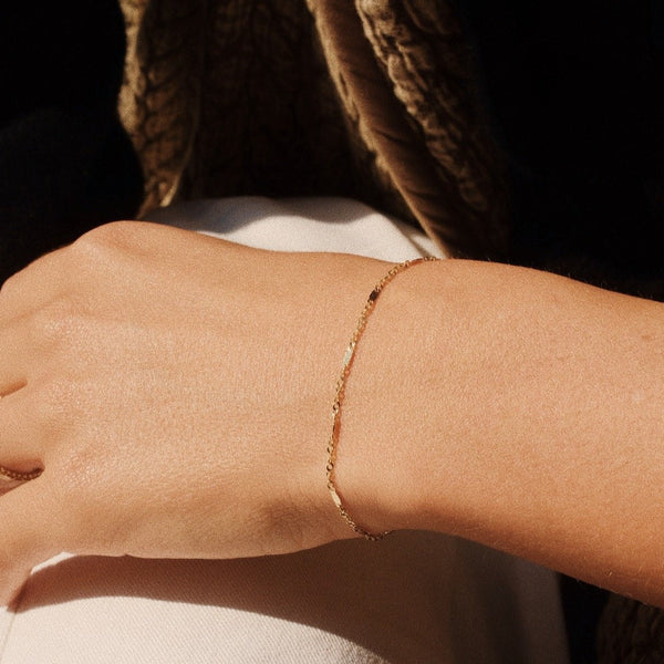 Solid gold bracelet for women | Girls Tears Bracelet | Lil Milan