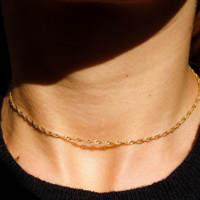 The best solid gold choker | Dna Choker | Lil Milan