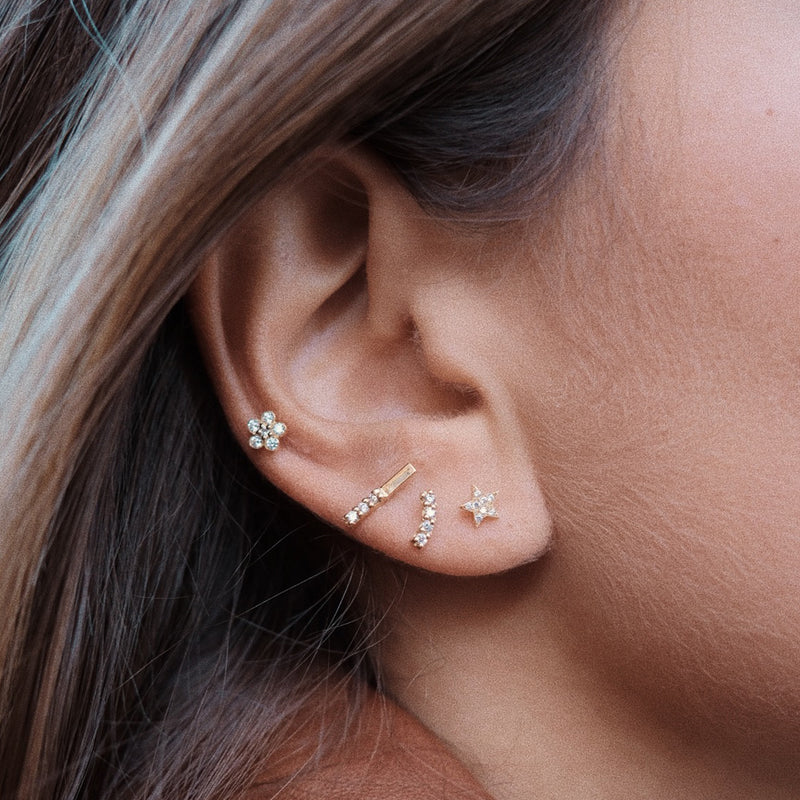 Beautiful Piercing in Solid Gold |Flashy | LIL Milan
