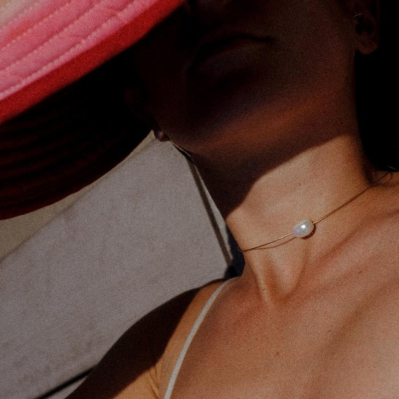 Promettimi | Gold pearl necklace for women | 18k solid gold pearl necklace for women | Lil Milan