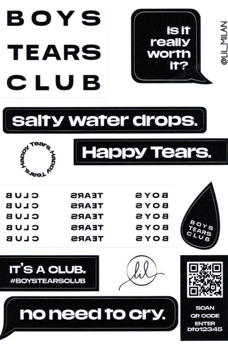 Boys Tears Stickers
