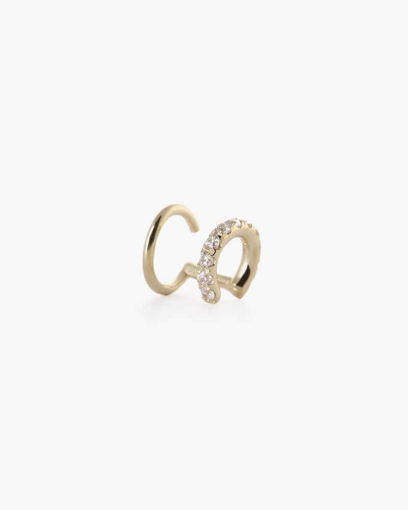 Curvy Earring Yellow Gold - LIL Milan