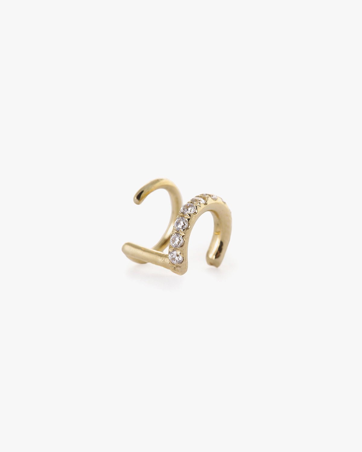 Curvy Earring Yellow Gold - LIL Milan