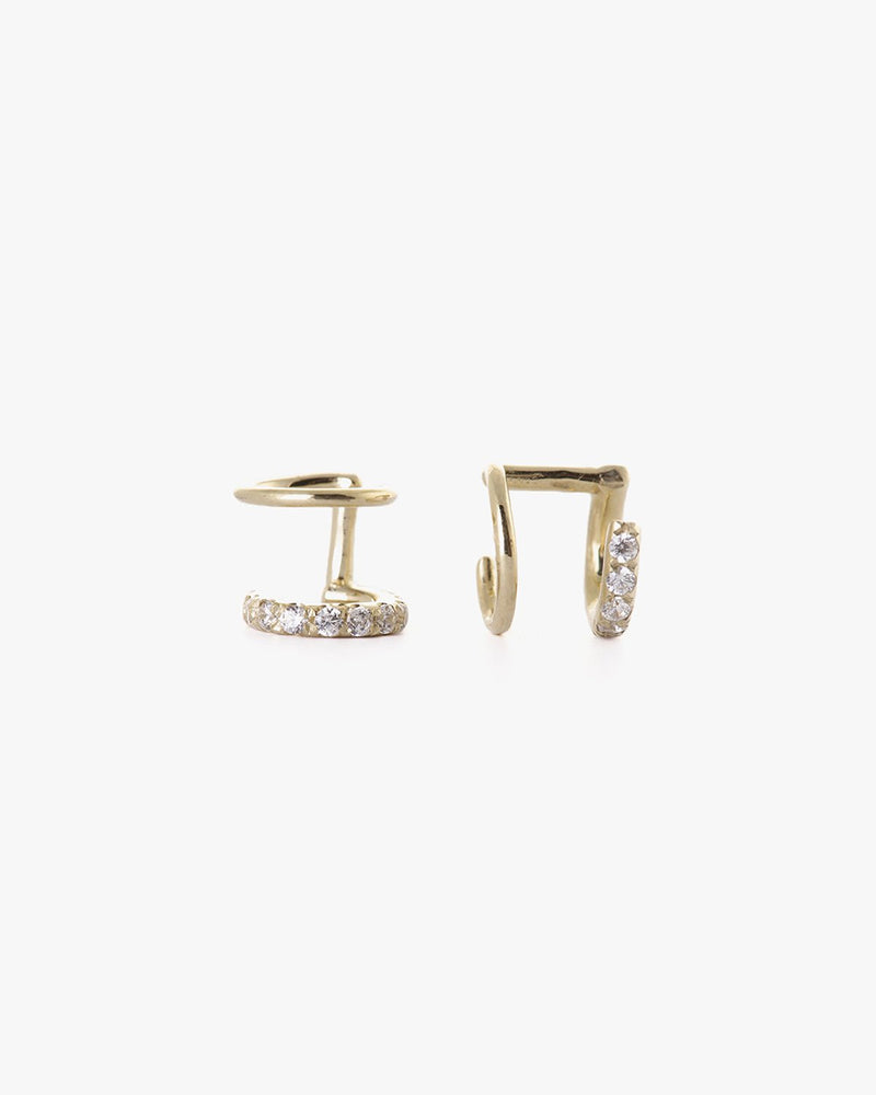 Curvy Earring Yellow Gold - LIL Milan