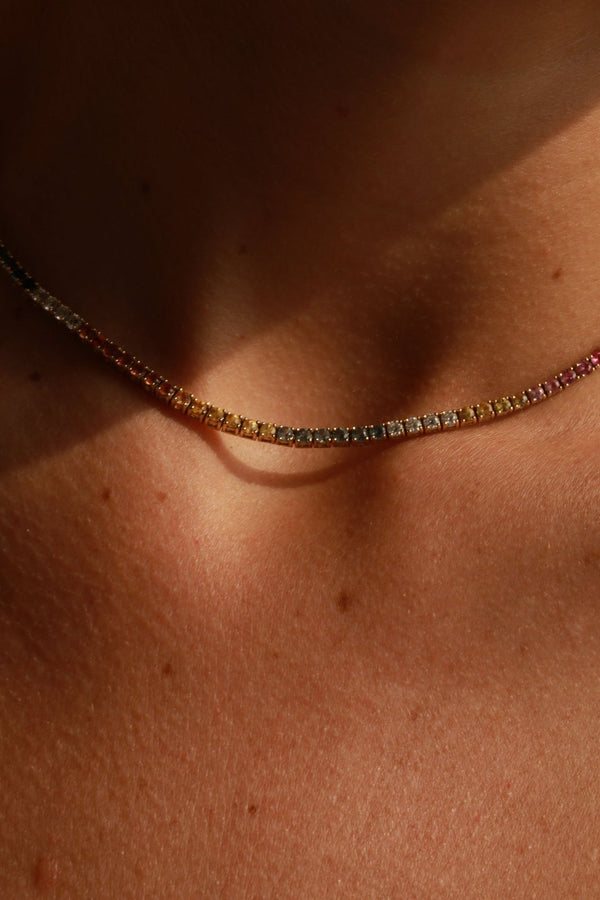 Tennis choker zaffiri - LIL Milan