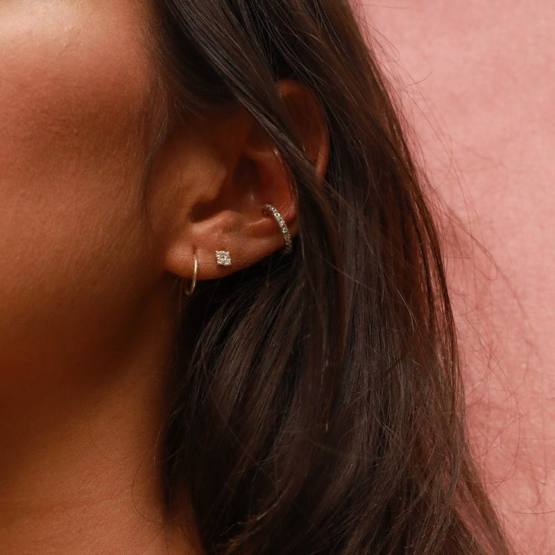 Tipsy Earcuff White - LIL Milan